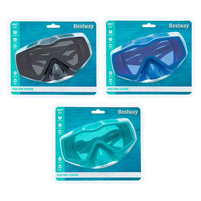 Bestway Mascara Buceo Adulto Correa Anatomica Color Surtido +14 Años Playa y Piscina 22056
