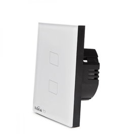Broadlink Interruptor Táctil Pared Inteligente Basic - Doble