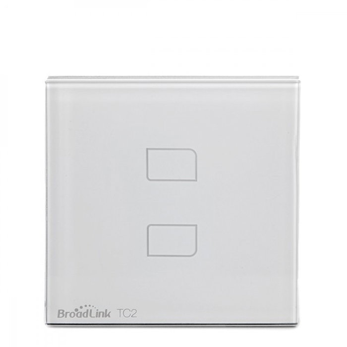 Broadlink Interruptor Táctil Pared Inteligente Basic - Doble Broadlink Interruptor Táctil Pared Inteligente Basic - Doble