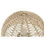 DKD Home Decor Lámpara de Sobremesa Seta Metal y Cuerda Blanco y Marrón Claro