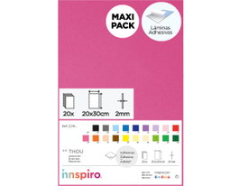 Innspiro Goma EVA rosa fuerte láminas adhesivas 20x30cm x 2mm (20 unidades)