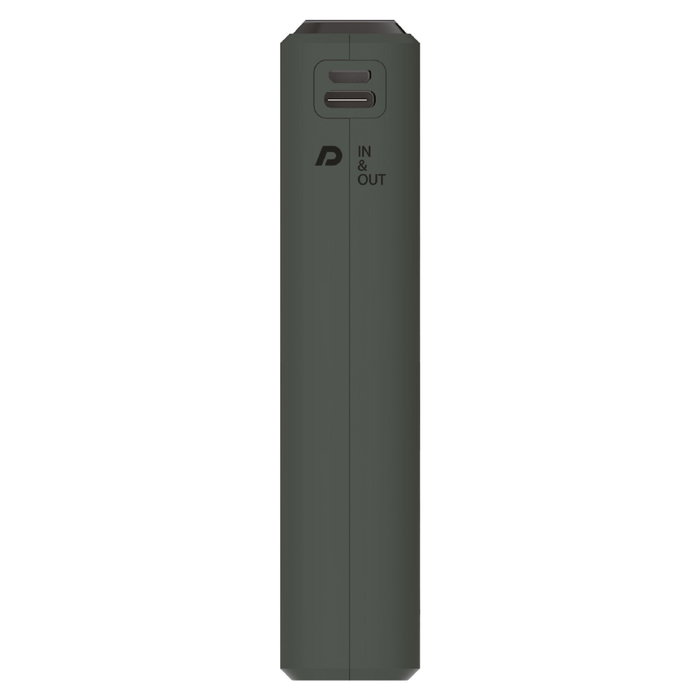 RealPower Powerbank PB-20000 20.000 mAh PD+ USB-C y Micro-USB, Carga Rápida, 2 Puertos USB A, Verde Midnight Green