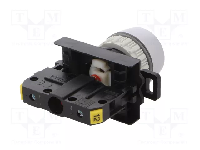 SPAMEL Interruptor de presión ST22-KC-01 Rojo 22mm NC