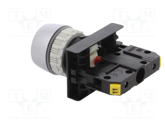 SPAMEL Interruptor de presión ST22-KC-01 Rojo 22mm NC