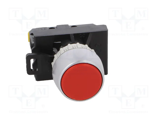 SPAMEL Interruptor de presión ST22-KC-01 Rojo 22mm NC