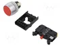 SPAMEL Interruptor de presión ST22-KC-01 Rojo 22mm NC