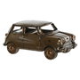DKD Home Decor Coche Vintage para Decoración - Modelo Decorativo de Metal en Color Plateado y Champán, 11 x 10 x 23 cm