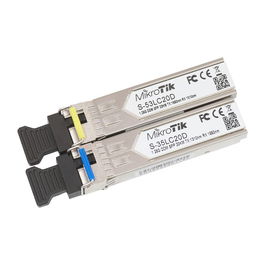 MikroTik S-3553LC20D Módulo Transceptor SFP LC 1250 Mbit/s 20000 m para RB260GS, RB2011LS, RB2011UAS