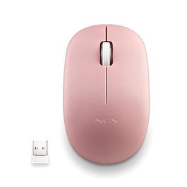 NGS FOGPROPINK Ratón Inalámbrico Óptico 1000 DPI Rosa