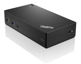 Lenovo ThinkPad USB 3.0 Pro Dock, Base de Conexión Universal, Negro, 45W