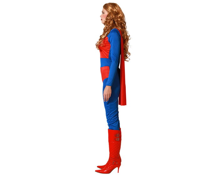 Comic Hero Disfraz de Superhéroe para Mujer Adulto Rojo con Capa XS-S Comic Hero Disfraz de Superhéroe para Mujer Adulto Rojo con Capa XS-S