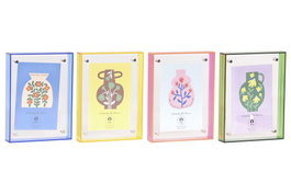 DKD Home Decor Set de 4 Marcos de Fotos de Acrílico Multicolor 10x15