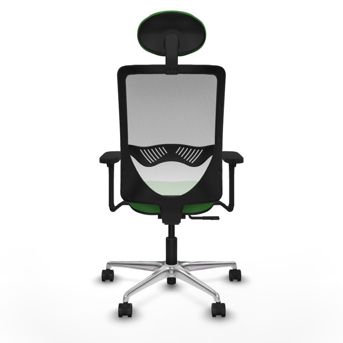 PIQUERAS Y CRESPO Silla de oficina Zulema con mecanismo Sincro, Tela Verde y Malla Blanca PIQUERAS Y CRESPO Silla de oficina Zulema con mecanismo Sincro, Tela Verde y Malla Blanca