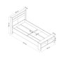 Hanah Home Somier Individual Blanco 99x215x102 cm