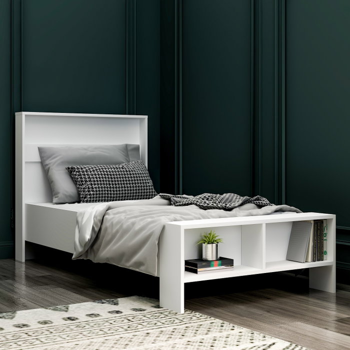 Hanah Home Somier Individual Blanco 99x215x102 cm