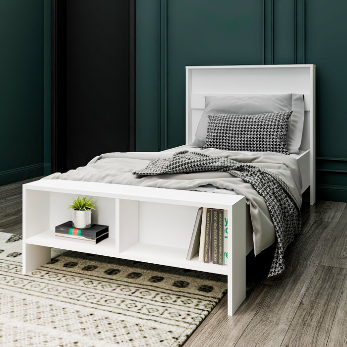 Hanah Home Somier Individual Blanco 99x215x102 cm