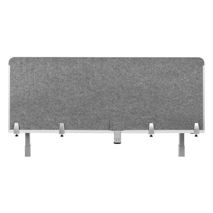 BakkerElkhuizen BE Safety Screen Pantalla de Seguridad Trasera, Gris Claro, Fieltro PET, Marco de Plástico Gris, Ancho 1800 mm, Altura 600 mm