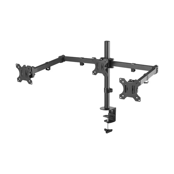 Aisens Soporte de Mesa para 3 Monitores 13-27 Pulgadas, Negro