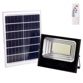 greenice Proyector LED Solar 200W Blanco Frío 6500K con Control Remoto