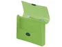 Liderpapel Carpeta portadocumentos con broche y asa Verde transparente DIN A4