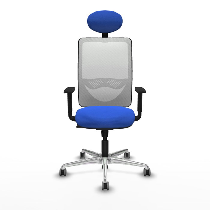 PIQUERAS Y CRESPO Silla de oficina Zulema Azul con Malla Blanca PIQUERAS Y CRESPO Silla de oficina Zulema Azul con Malla Blanca