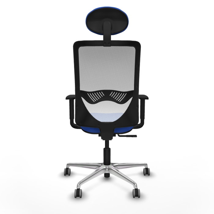 PIQUERAS Y CRESPO Silla de oficina Zulema Azul con Malla Blanca PIQUERAS Y CRESPO Silla de oficina Zulema Azul con Malla Blanca