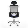 PIQUERAS Y CRESPO Silla de oficina Zulema Azul con Malla Blanca
