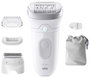 Braun Silk-épil 7 7-041 Depiladora Eléctrica MicroGrip, Recargable, Blanco y Gris