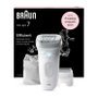 Braun Silk-épil 7 7-041 Depiladora Eléctrica MicroGrip, Recargable, Mojado y Seco, para Axila y Bikini, Gris y Blanco