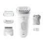 Braun Silk-épil 7 7-041 Depiladora Eléctrica MicroGrip, Recargable, Mojado y Seco, para Axila y Bikini, Gris y Blanco