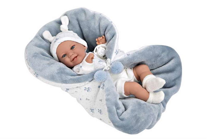Muñecas Arias Muñeco Elegance 35 cm Babyto Azul C/Manta (Muñeco de Peso) Muñecas Arias Muñeco Elegance 35 cm Babyto Azul C/Manta (Muñeco de Peso)
