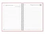 Liderpapel Agenda Oficina 2027 Espiral Basic Día Página A5 Bilingüe Rosa