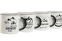 DKD Home Decor Juego de 4 Tazas de Porcelana Camping Multicolor 340ml