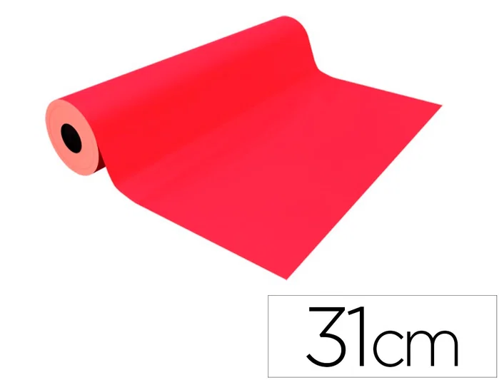 BASIKA Papel de regalo metalizado rojo bobina 31 cm x 80 m BASIKA Papel de regalo metalizado rojo bobina 31 cm x 80 m