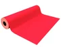 BASIKA Papel de regalo metalizado rojo bobina 31 cm x 80 m