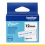 Brother BTAG-133 Cinta de Etiquetas Azul Transparente 12mm x 4m para P-touch PT-N10, PT-N20, PT-N25BT - No Laminada
