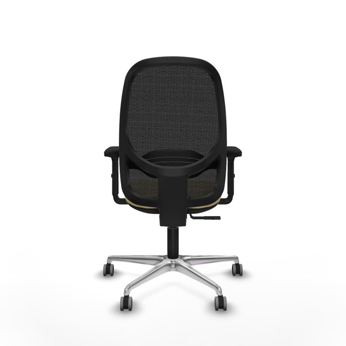 PIQUERAS Y CRESPO Silla de oficina Cilanco con mecanismo Sincro, Crema y Negro