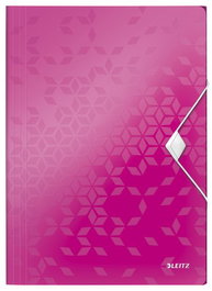 Carpeta De Gomas Y Solapas Leitz Wow Pp A4 Fucsia (Set de 10)