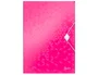 Leitz Carpeta WOW con solapas y goma elástica Fucsia Din A4