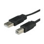 ROLINE Cable USB 2.0 de tipo A a B, 1,8 m, Negro