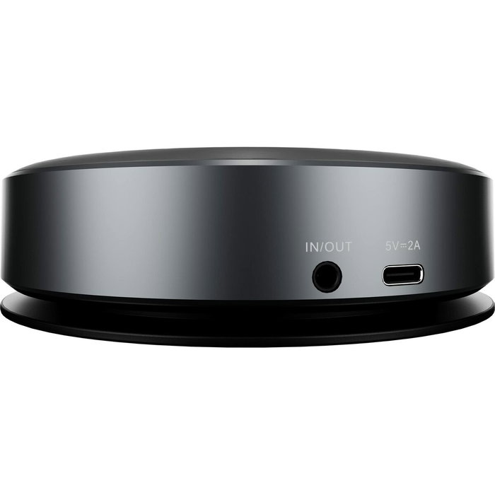 Iiyama UC SPK01L Altavoz 360 Grados con Micrófono de 6 Elementos, Bluetooth, Cancelación de Eco, 8 Horas de Batería