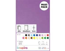 Innspiro Goma EVA lila claro 20 láminas de 20x30cm x 1mm