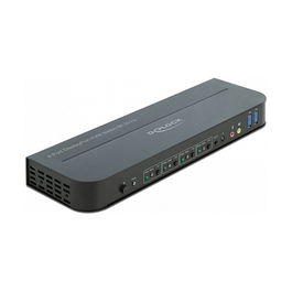DELOCK Switch KVM DisplayPort 1.4 8K 30Hz con USB 3.0 y Audio