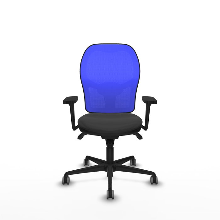 PIQUERAS Y CRESPO Silla de oficina Jorquera Gris oscuro/Azul con mecanismo Sincro PIQUERAS Y CRESPO Silla de oficina Jorquera Gris oscuro/Azul con mecanismo Sincro