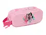 Safta Estuche Portatodo Escolar Doble Cremallera Colección Barbie 3D, Dimensiones 80x60x210 mm