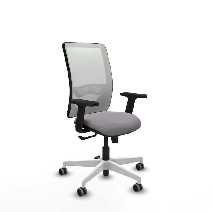 PIQUERAS Y CRESPO Silla de oficina Zulema con mecanismo Sincro, Gris y Blanco PIQUERAS Y CRESPO Silla de oficina Zulema con mecanismo Sincro, Gris y Blanco