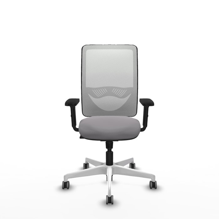 PIQUERAS Y CRESPO Silla de oficina Zulema con mecanismo Sincro, Gris y Blanco PIQUERAS Y CRESPO Silla de oficina Zulema con mecanismo Sincro, Gris y Blanco