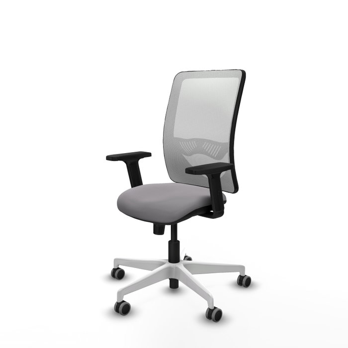 PIQUERAS Y CRESPO Silla de oficina Zulema con mecanismo Sincro, Gris y Blanco PIQUERAS Y CRESPO Silla de oficina Zulema con mecanismo Sincro, Gris y Blanco