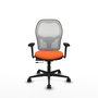 PIQUERAS Y CRESPO Silla de oficina Jorquera Naranja y Blanco