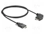 DeLOCK Cable USB 2.0 USB Type-C™ con tornillos, acodado, 1 m, Negro